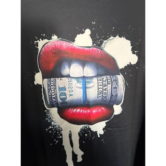 Lips print shirt dress size XL - Picture 3 of 6